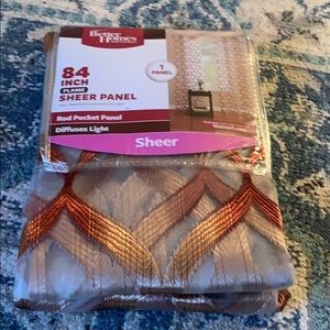 SHEER CURTAINS AND TASSEL TIEBACKS